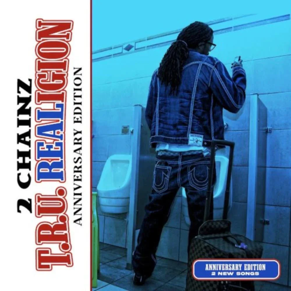 2 Chainz - T.R.U. Realigion (Anniversary Edition) - RSD Black Friday 2025 Red, White, and Blue Marbled Vinyl LP Record - Image 2