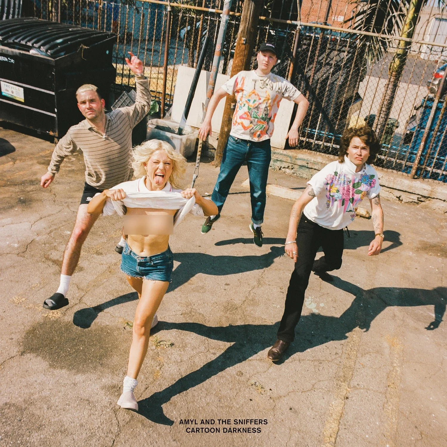 Amyl and The Sniffers - Cartoon Darkness - Drowning In It Blue Marble Vinyl LP Record - Image 2