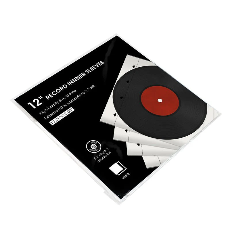 Anti-Static Vinyl Record Inner Sleeves - 50 Pack - Image 3