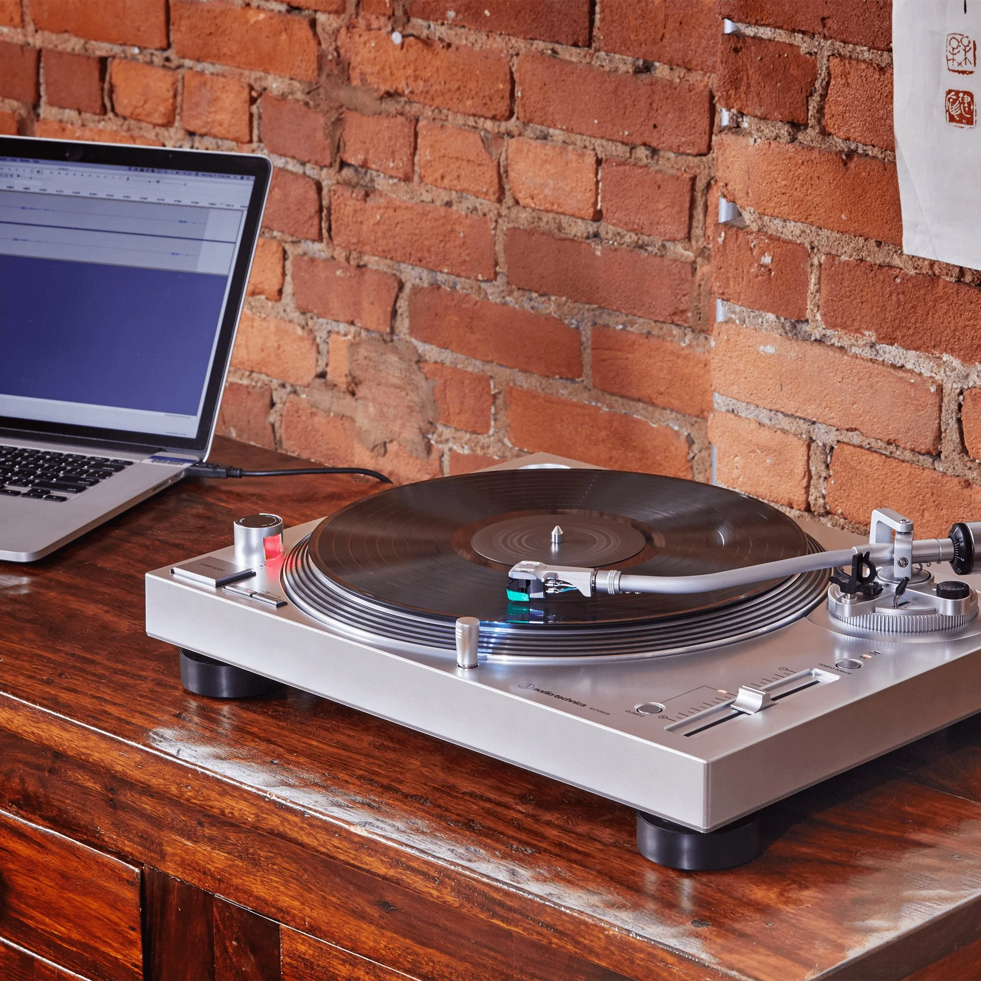 Audio-Technica AT-LP120XUSB-SV Manual Direct Drive Turntable (Silver) - Image 4