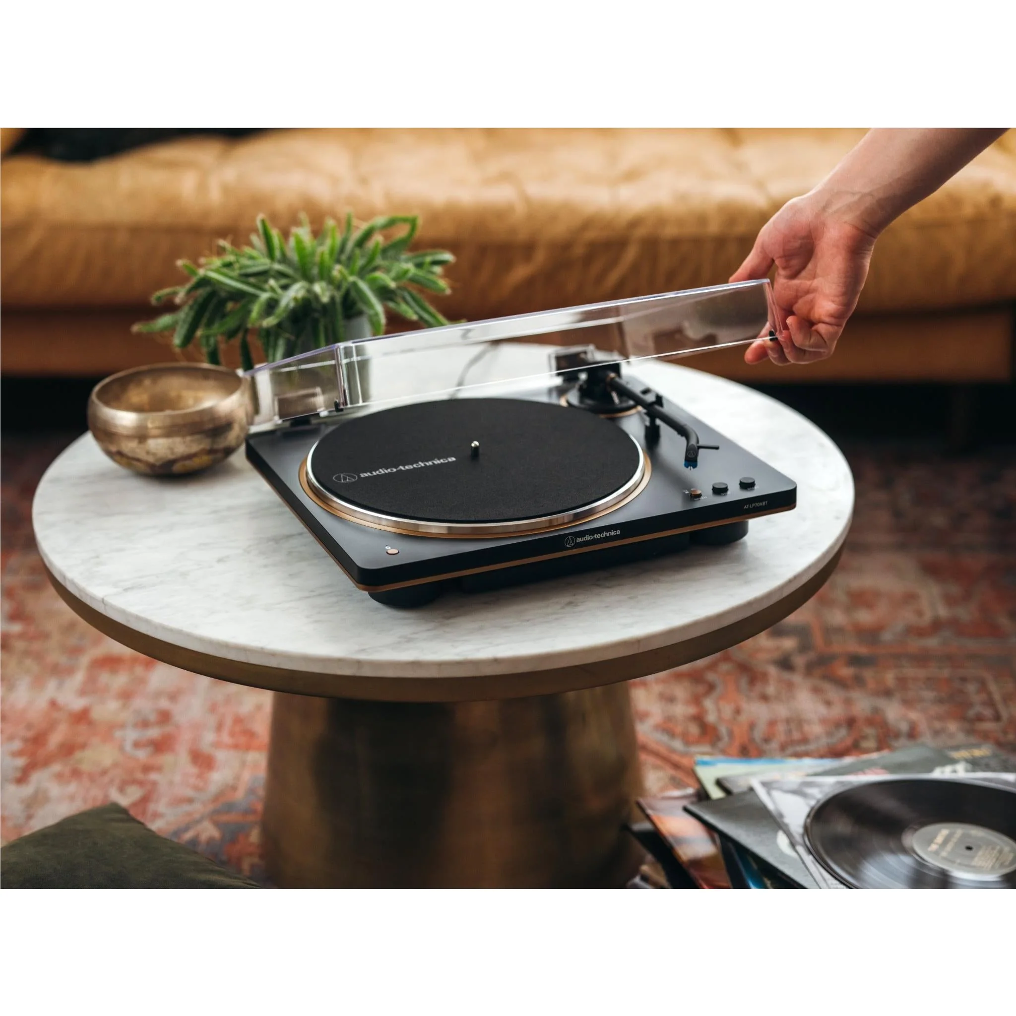 Audio-Technica LP70XBT Fully Automatic Bluetooth Turntable (Black/Bronze) - Image 7