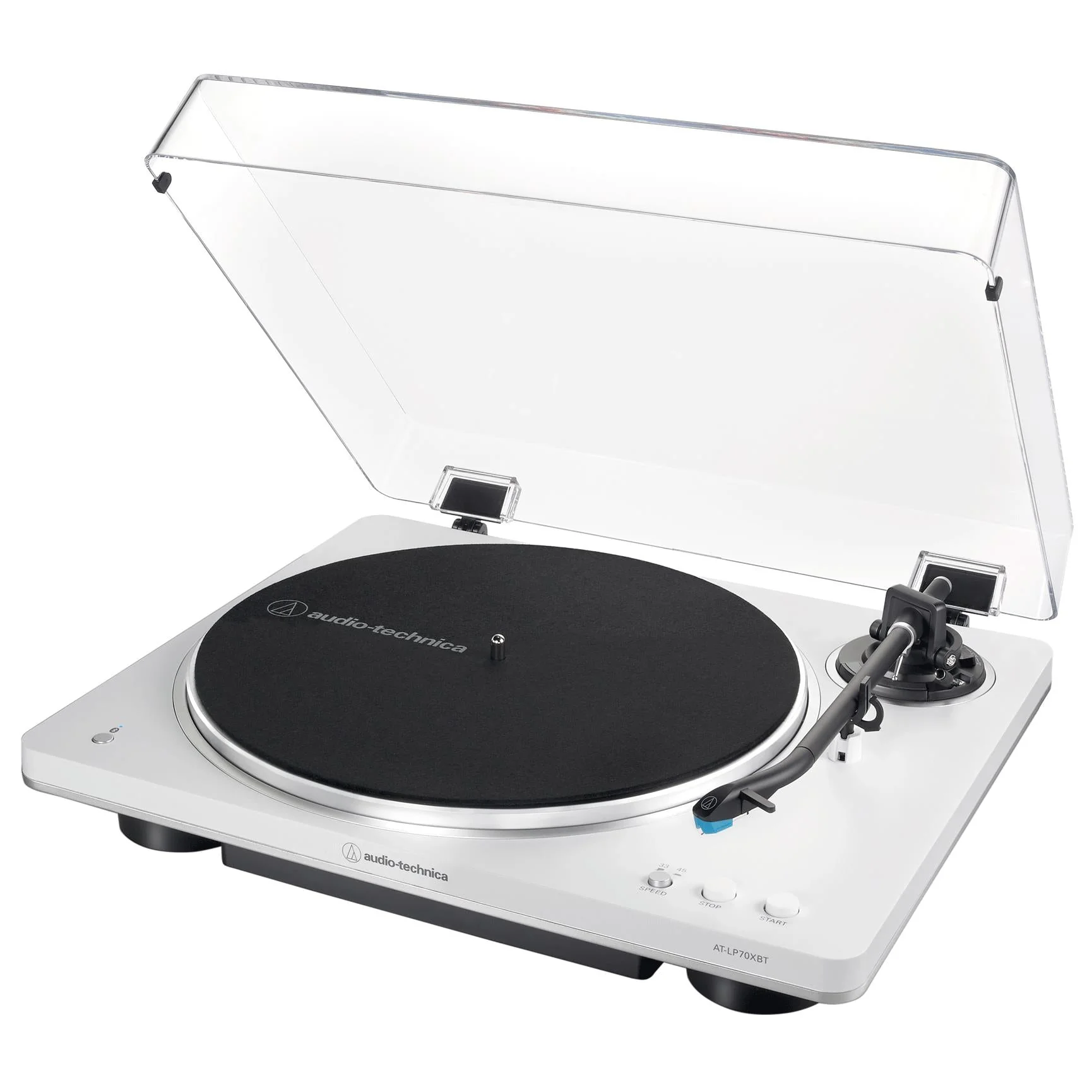 Audio-Technica LP70XBT Fully Automatic Bluetooth Turntable (White/Silver) - Image 2