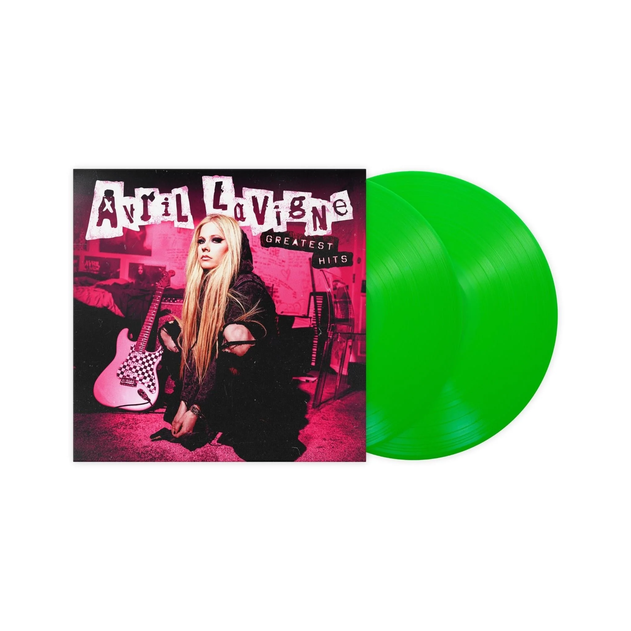 Avril Lavigne - Greatest Hits -Neon Green Vinyl LP Record - Image 2