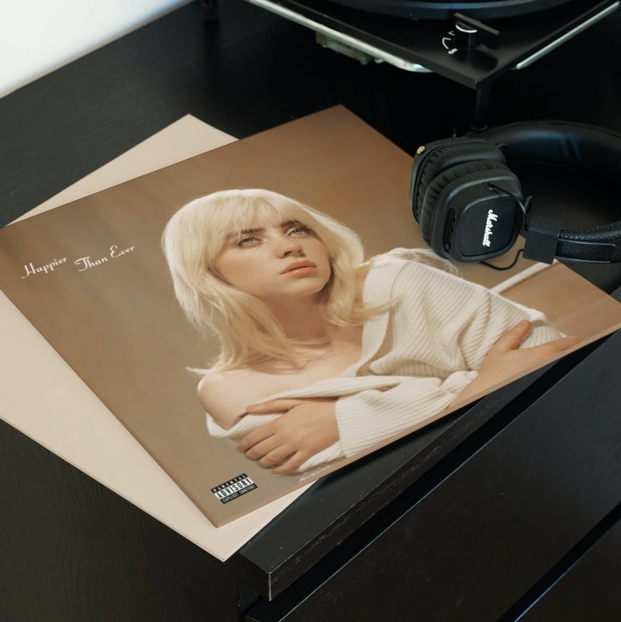 Billie Eilish - Happier Than Ever - Indie Exclusive Brown Vinyl LP Record - Image 4