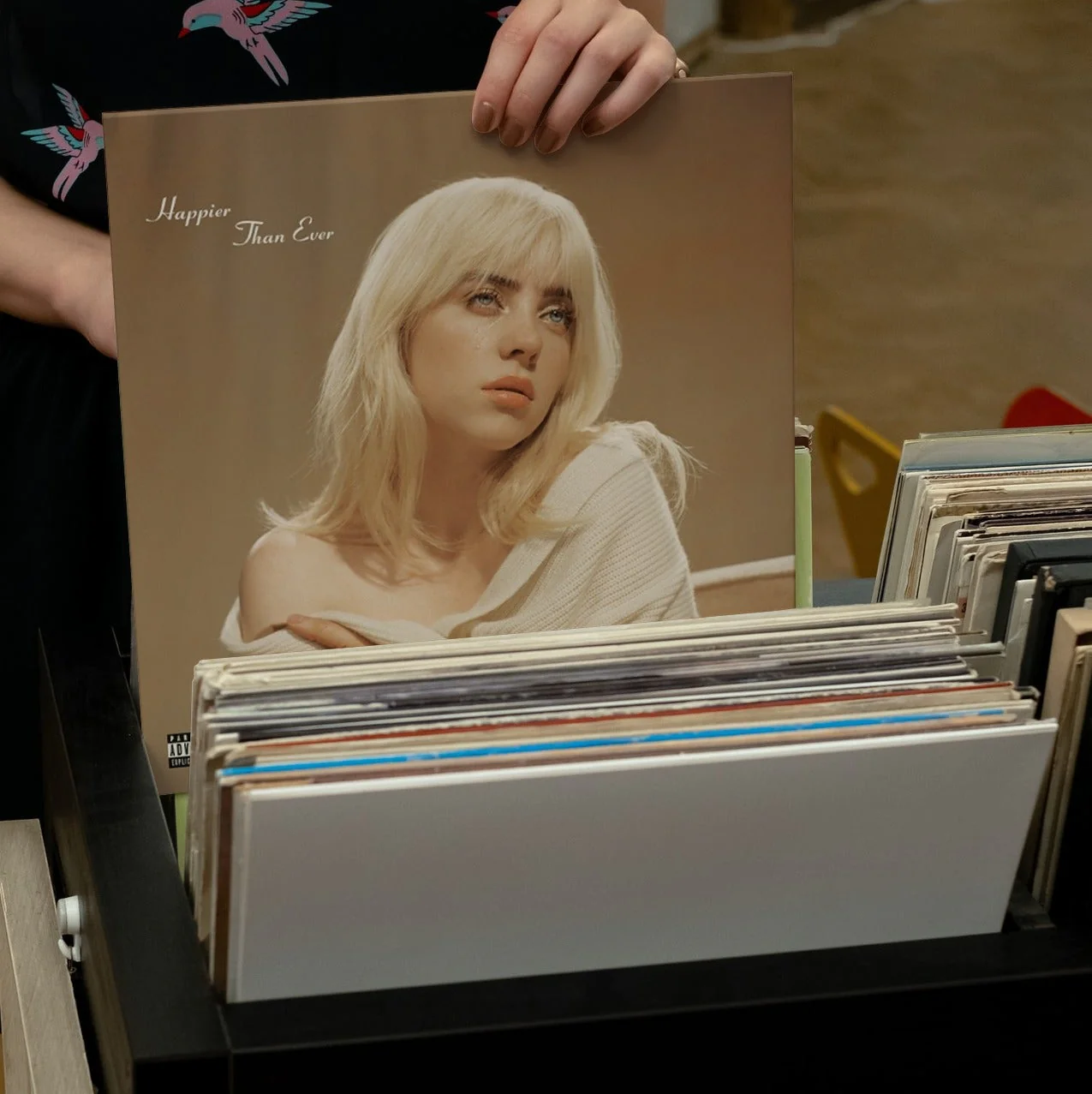 Billie Eilish - Happier Than Ever - Indie Exclusive Brown Vinyl LP Record - Image 5