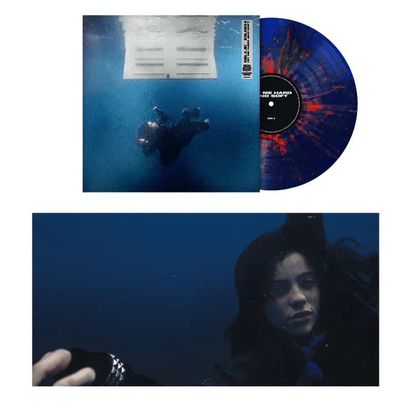 Billie Eilish - Hit Me Hard And Soft - Anniversary Dark Blue & Orange Splatter Vinyl LP Record - Image 2