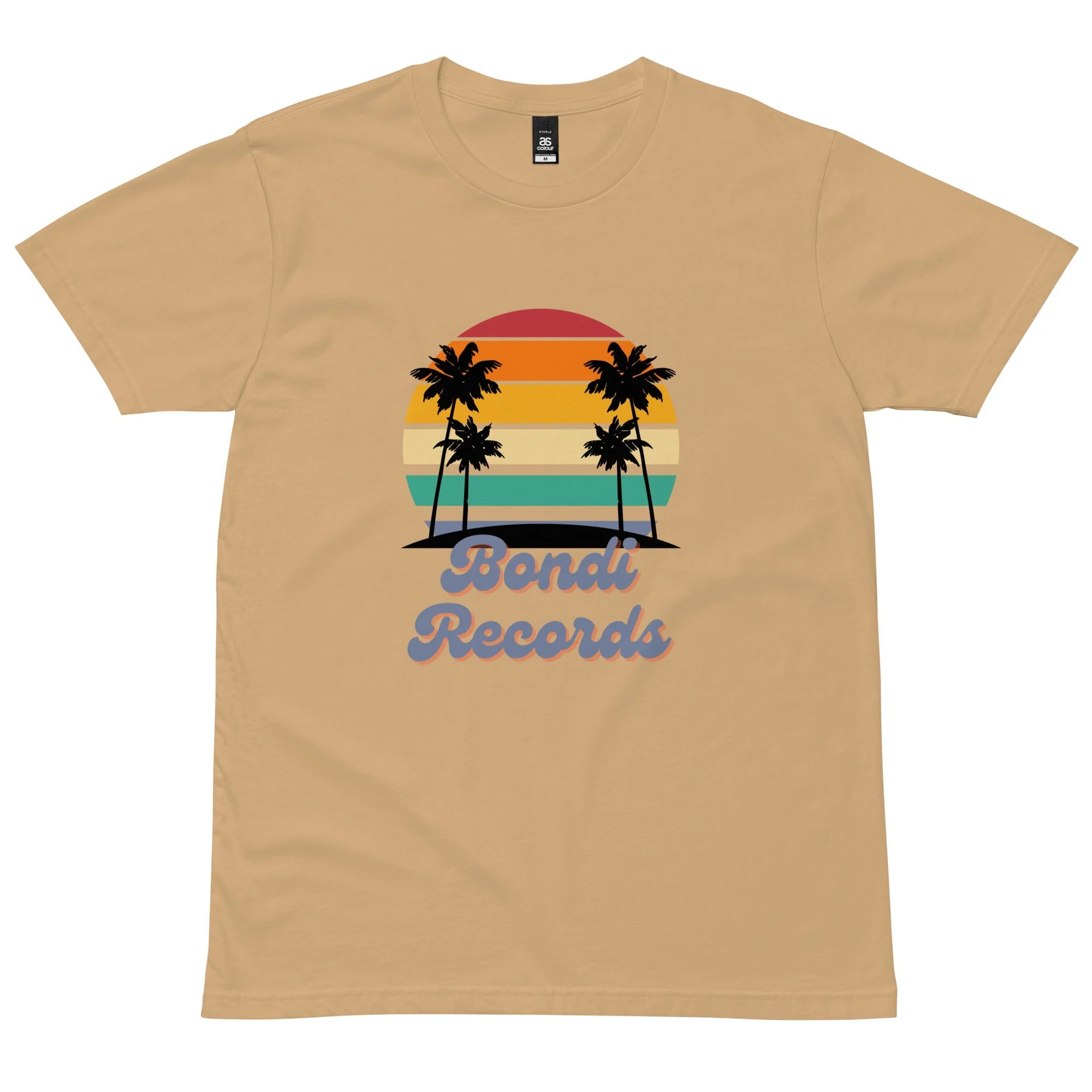 Bondi Records men's retro beach t-shirt - light - Image 2