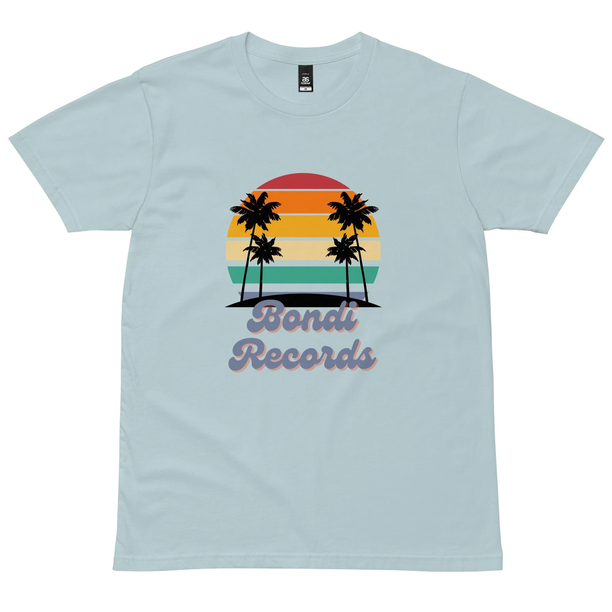 Bondi Records men's retro beach t-shirt - light - Image 3