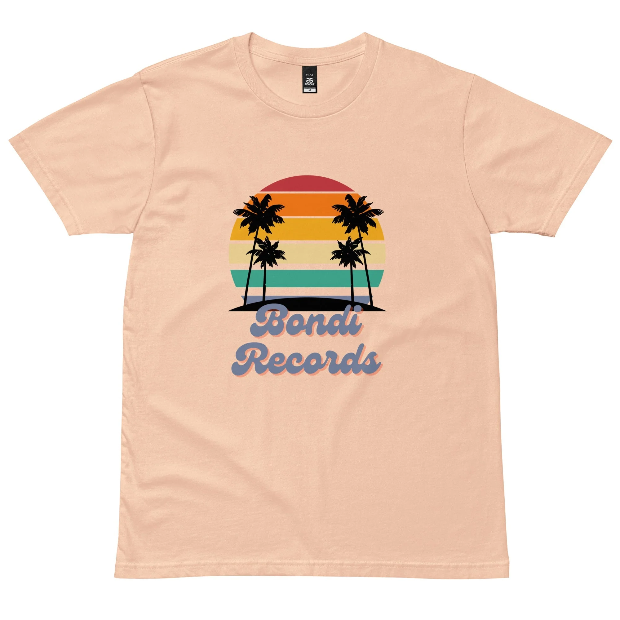 Bondi Records men's retro beach t-shirt - light - Image 4