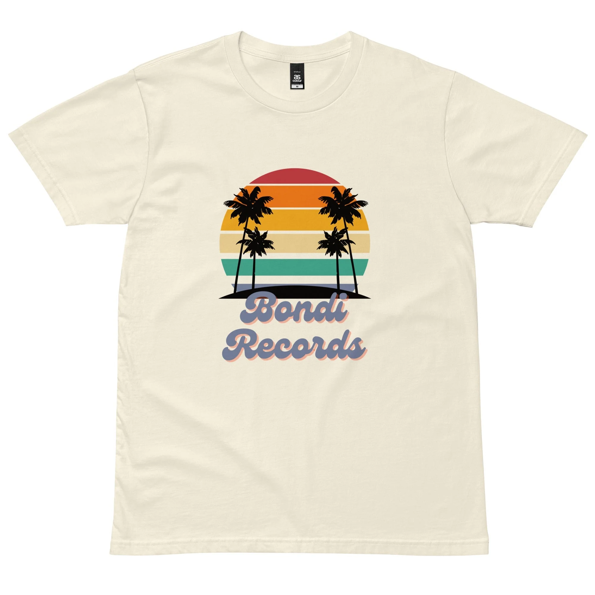 Bondi Records men's retro beach t-shirt - light - Image 5