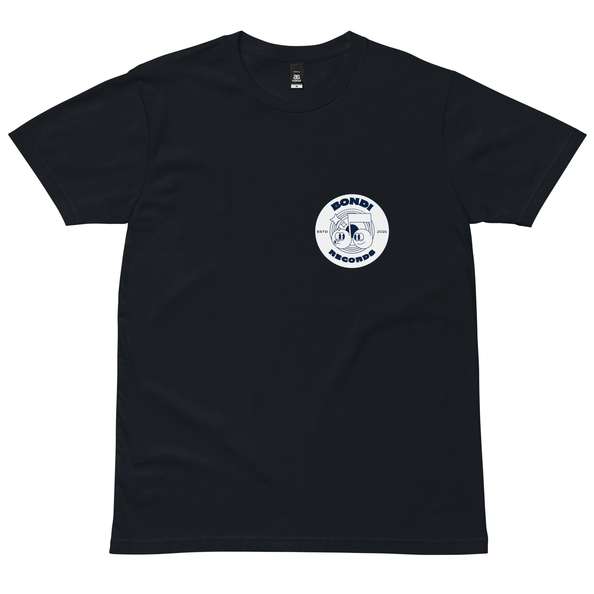 Bondi Records men's retro doodle mono t-shirt - Image 2