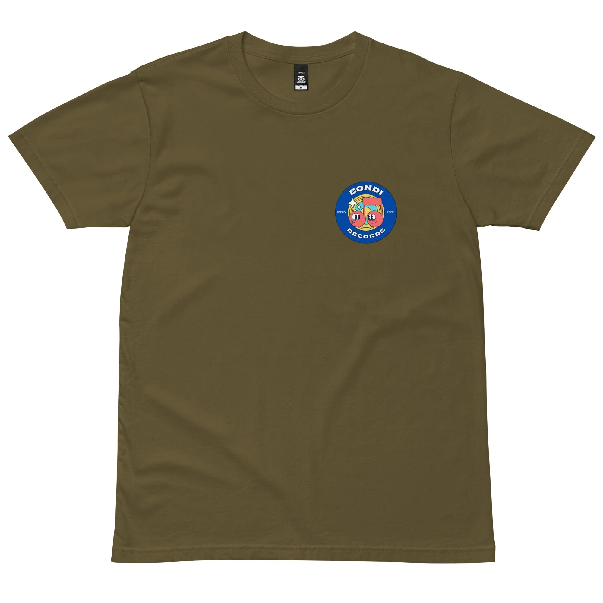 Bondi Records men's retro doodle t-shirt - dark - Image 3