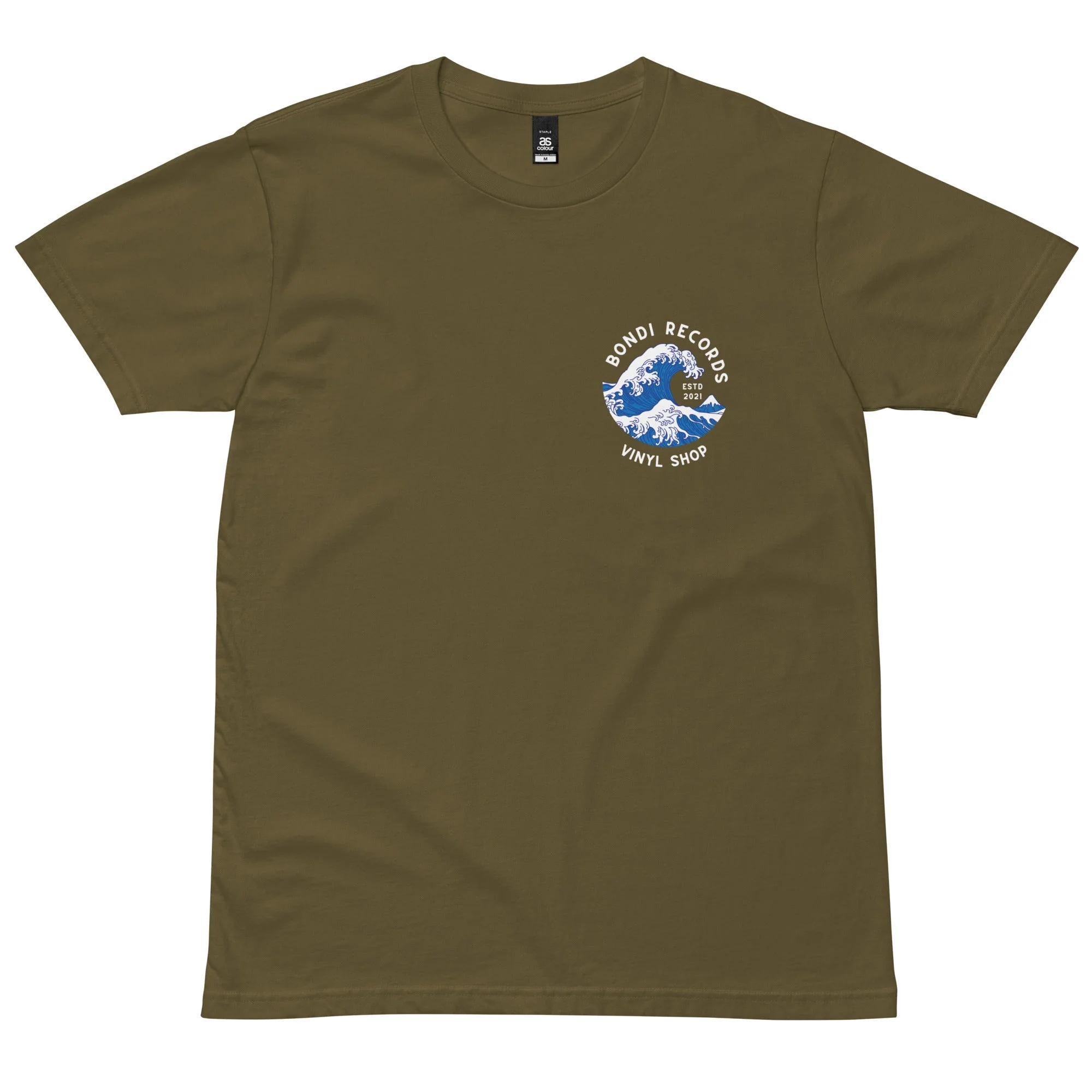 Bondi Records men's wave t-shirt - dark - Image 3