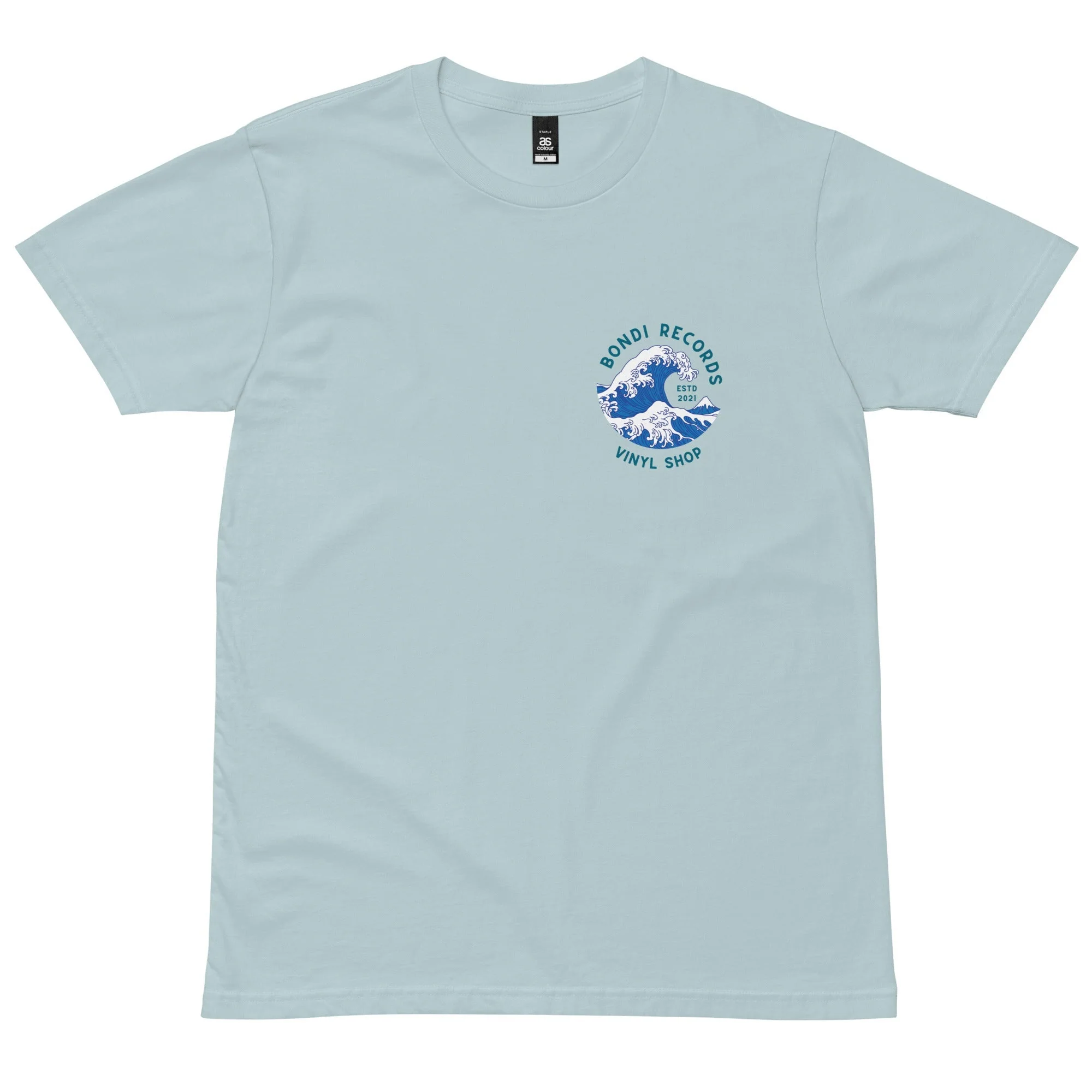 Bondi Records men's wave t-shirt - light - Image 3