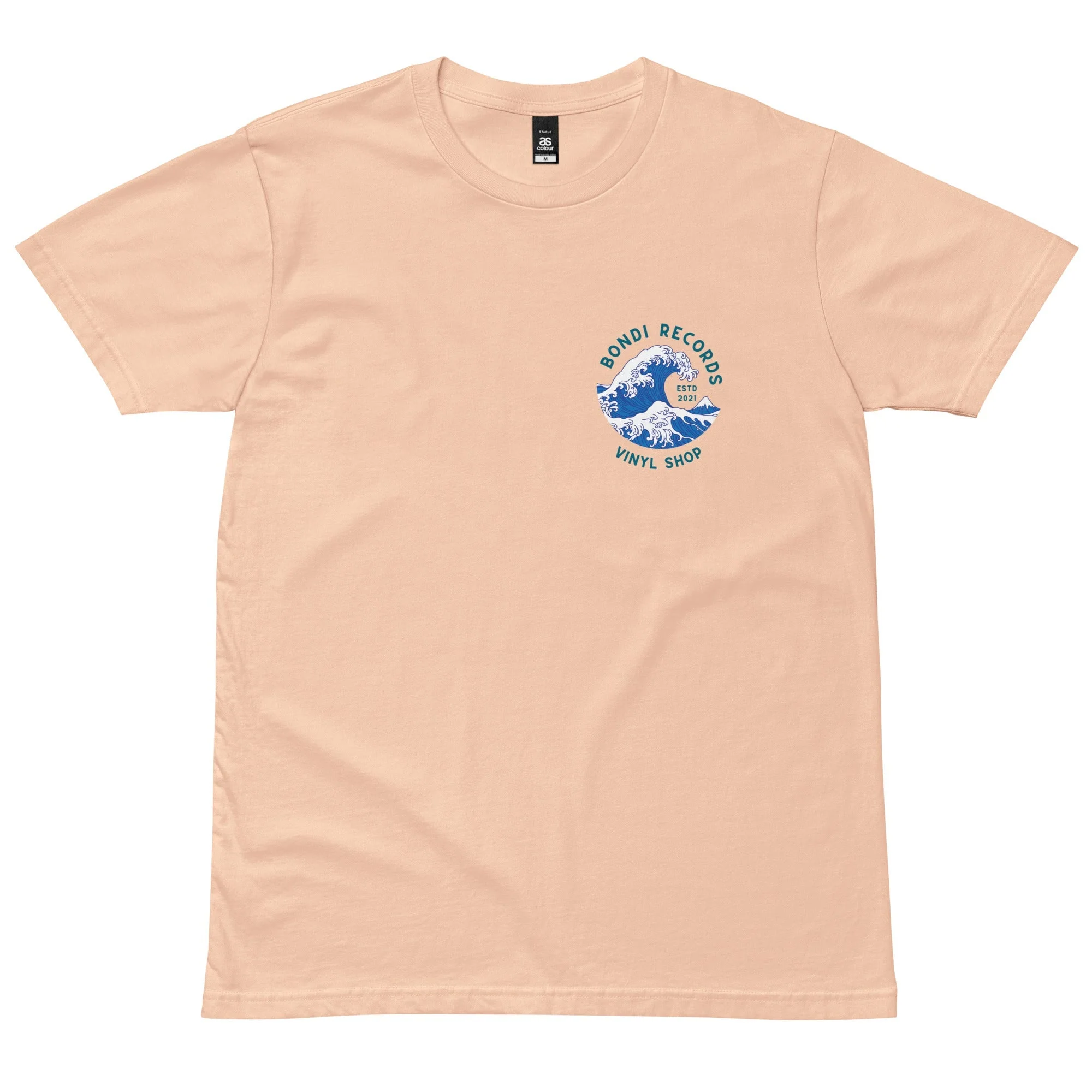 Bondi Records men's wave t-shirt - light - Image 4