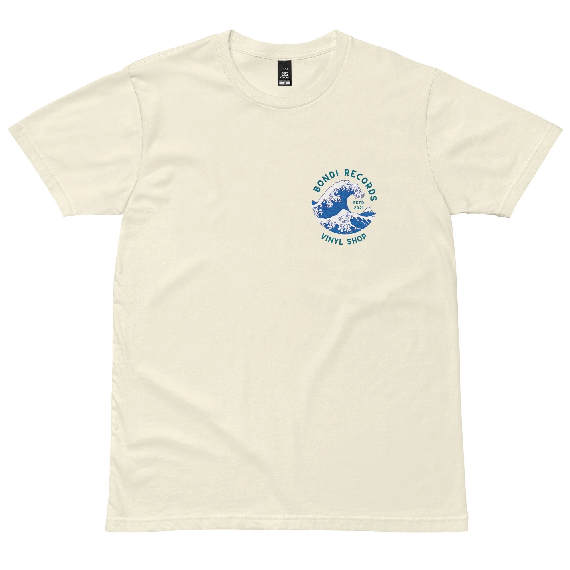 Bondi Records men's wave t-shirt - light - Image 5