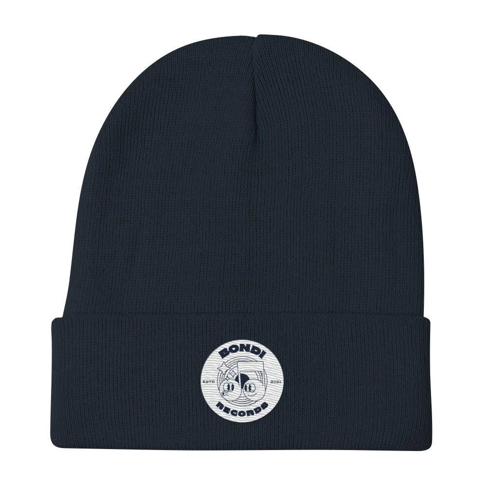 Bondi Records retro doodle mono beanie - Image 2