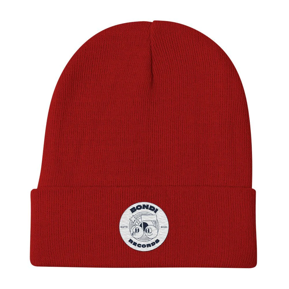 Bondi Records retro doodle mono beanie - Image 3