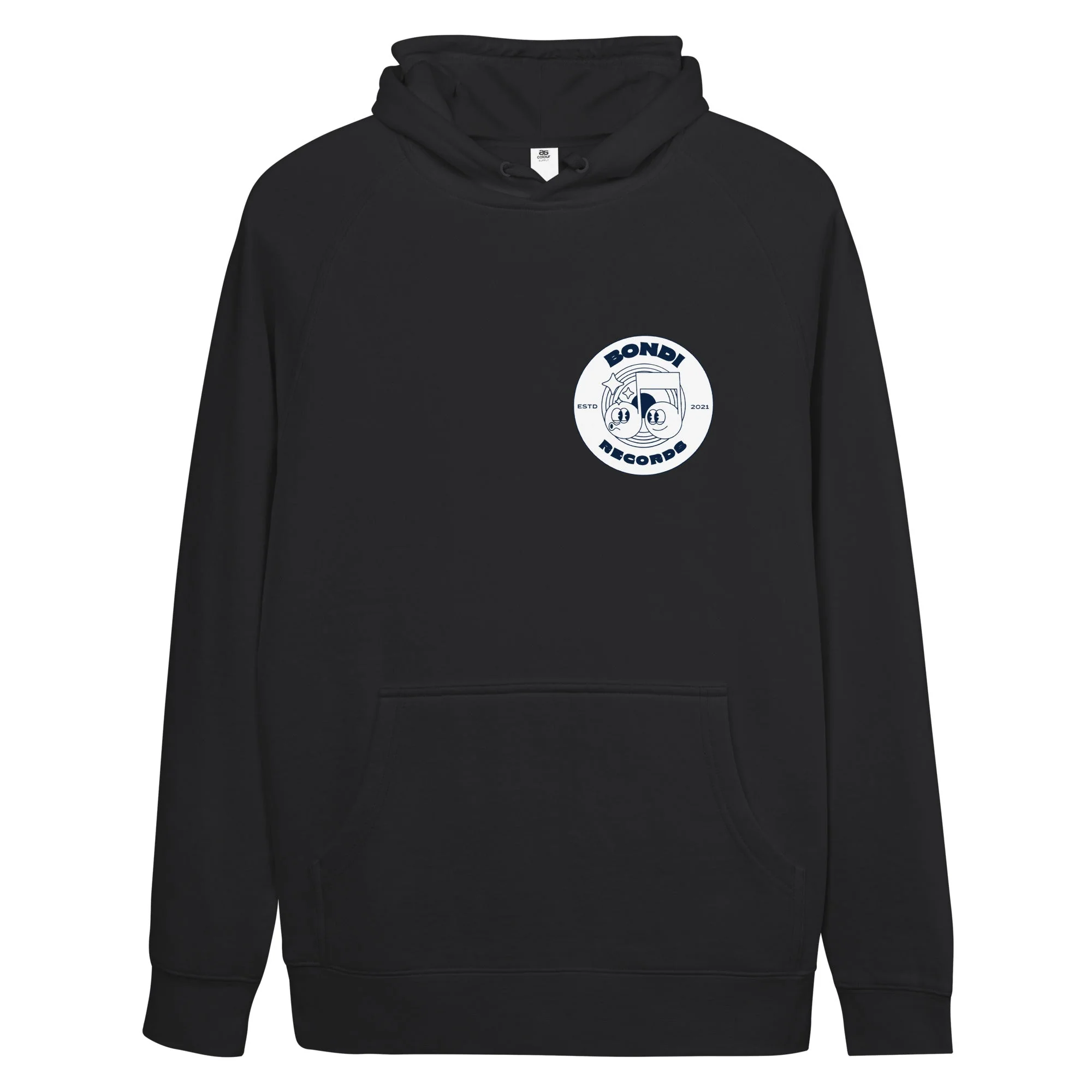 Bondi Records unisex retro doodle mono hoodie - Image 3