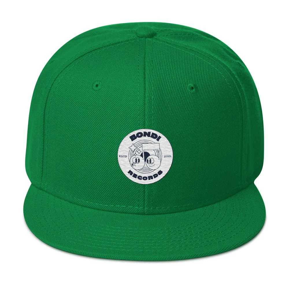 Bondi Records retro doodle mono snapback cap - Image 5