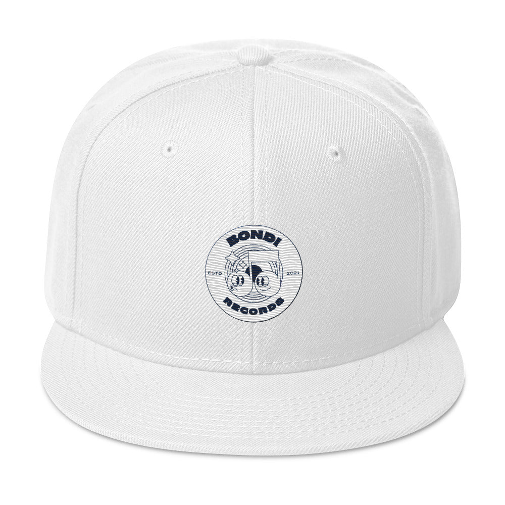 Bondi Records retro doodle mono snapback cap - Image 6