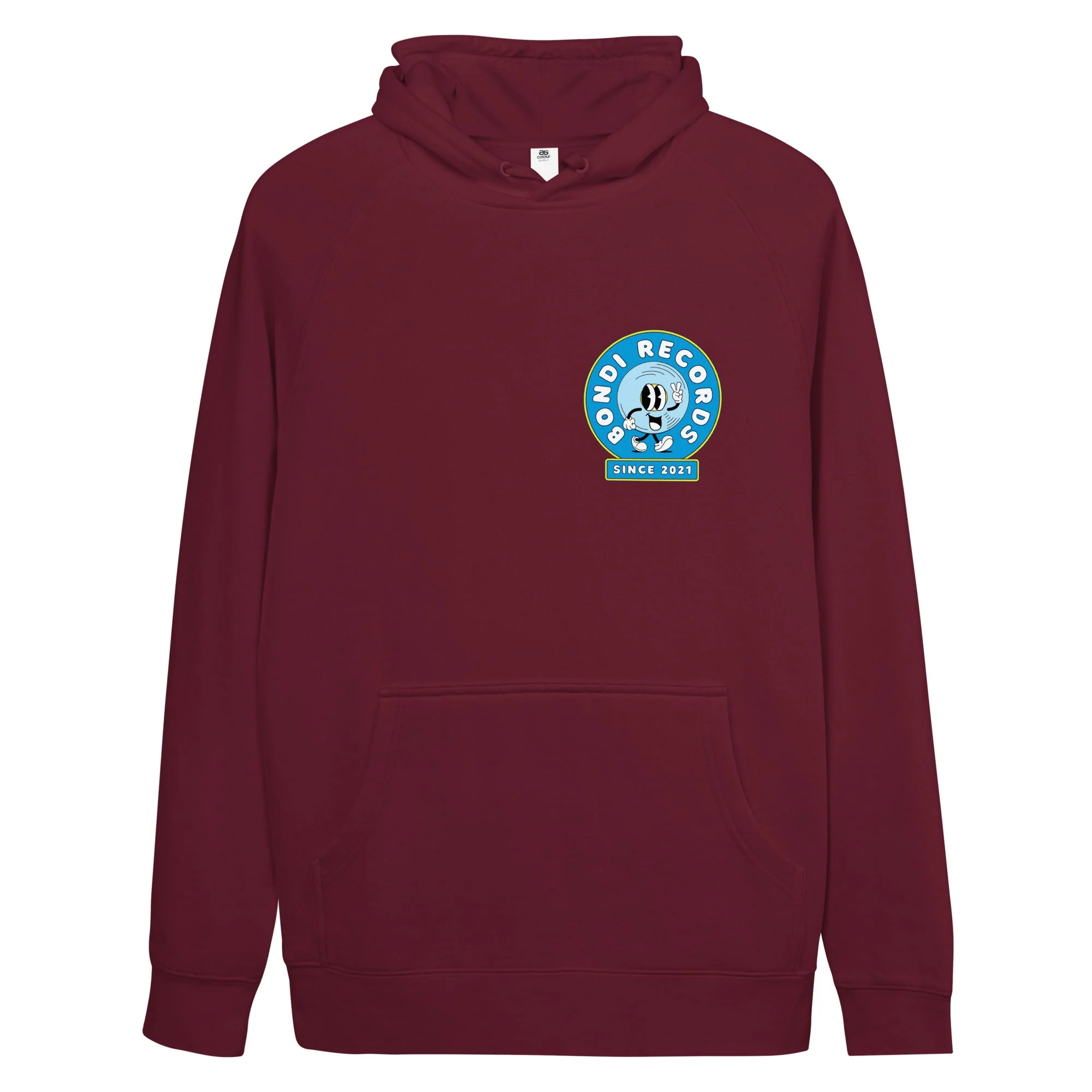 Bondi Records unisex rubberman hoodie - Image 4