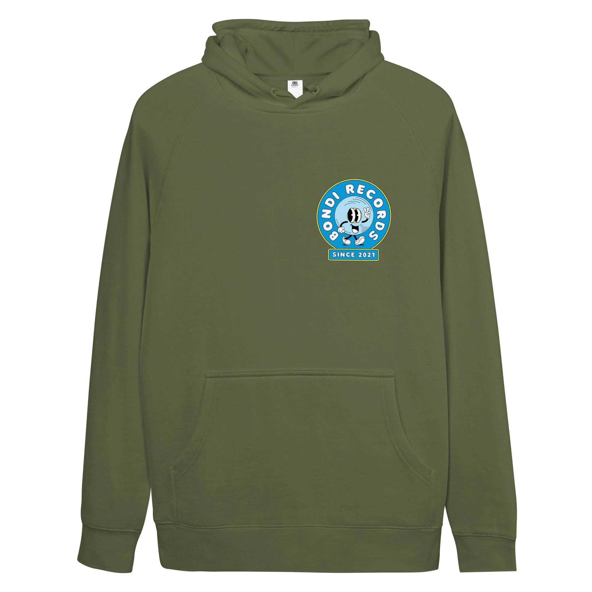 Bondi Records unisex rubberman hoodie - Image 5