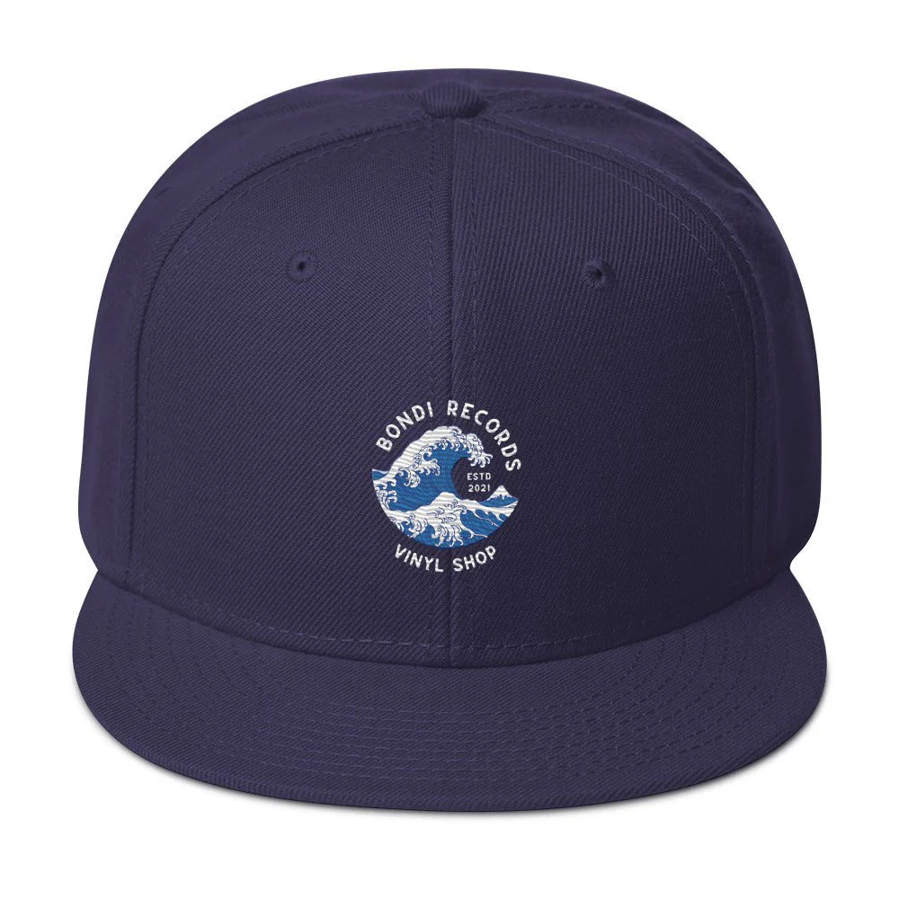 Bondi Records wave snapback cap - Image 2