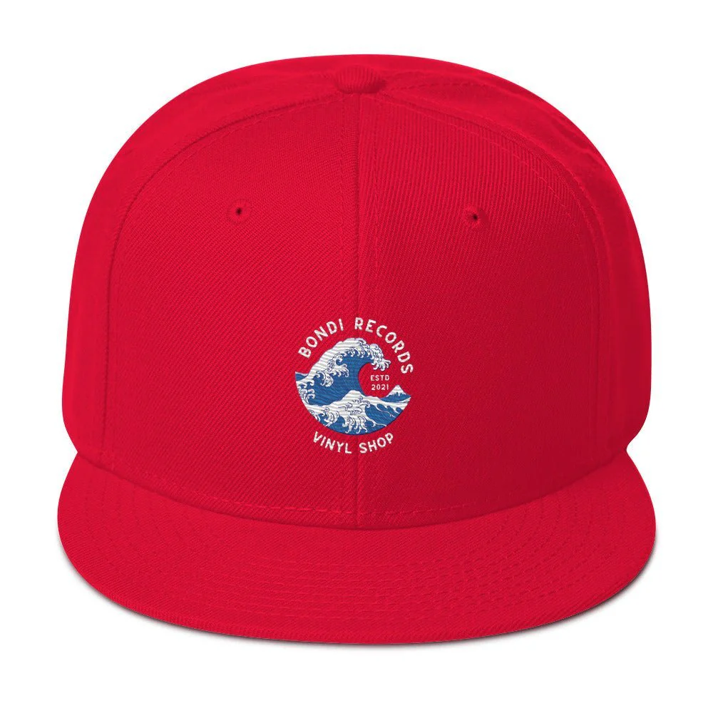 Bondi Records wave snapback cap - Image 3