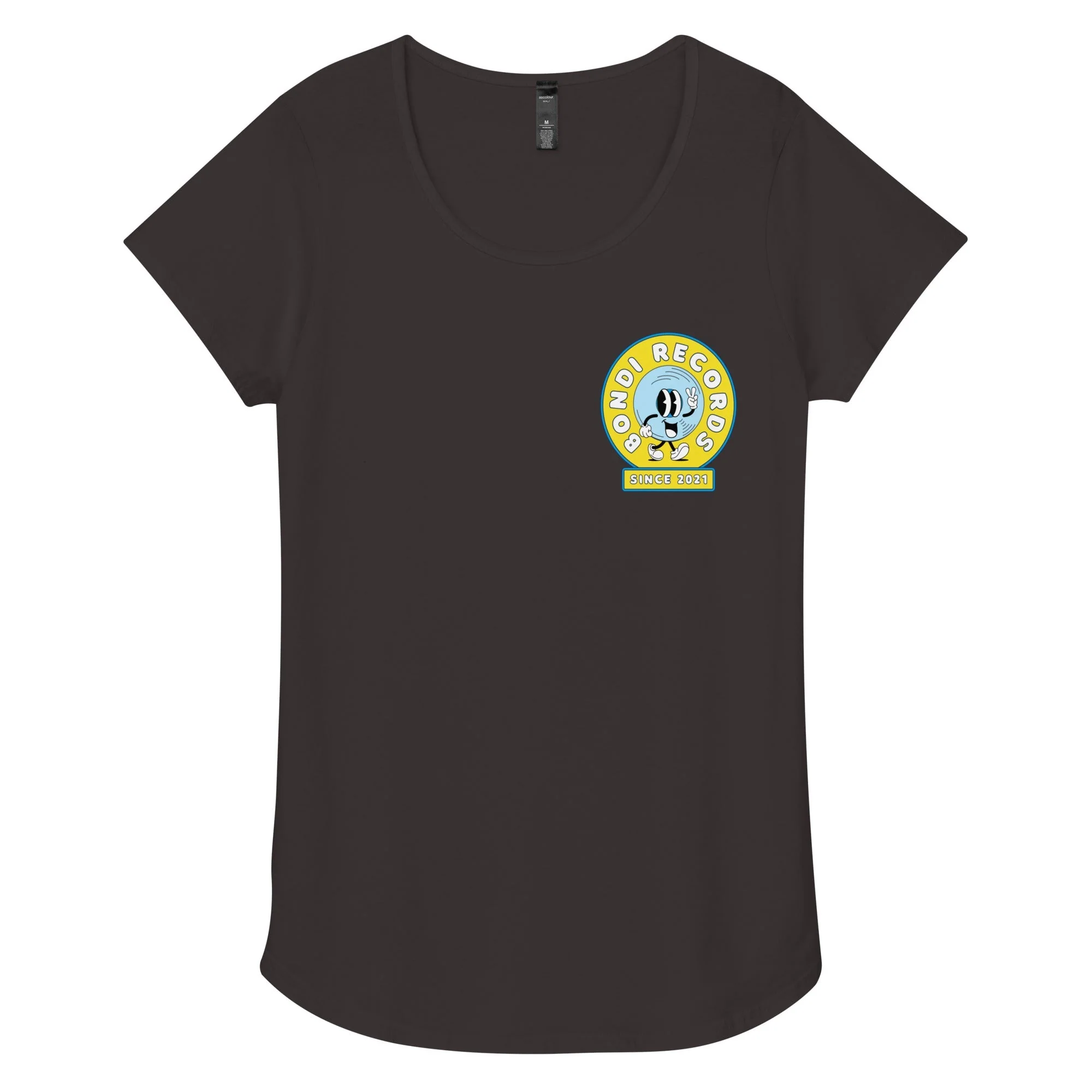 Bondi Records women’s rubberman t-shirt - dark - Image 3