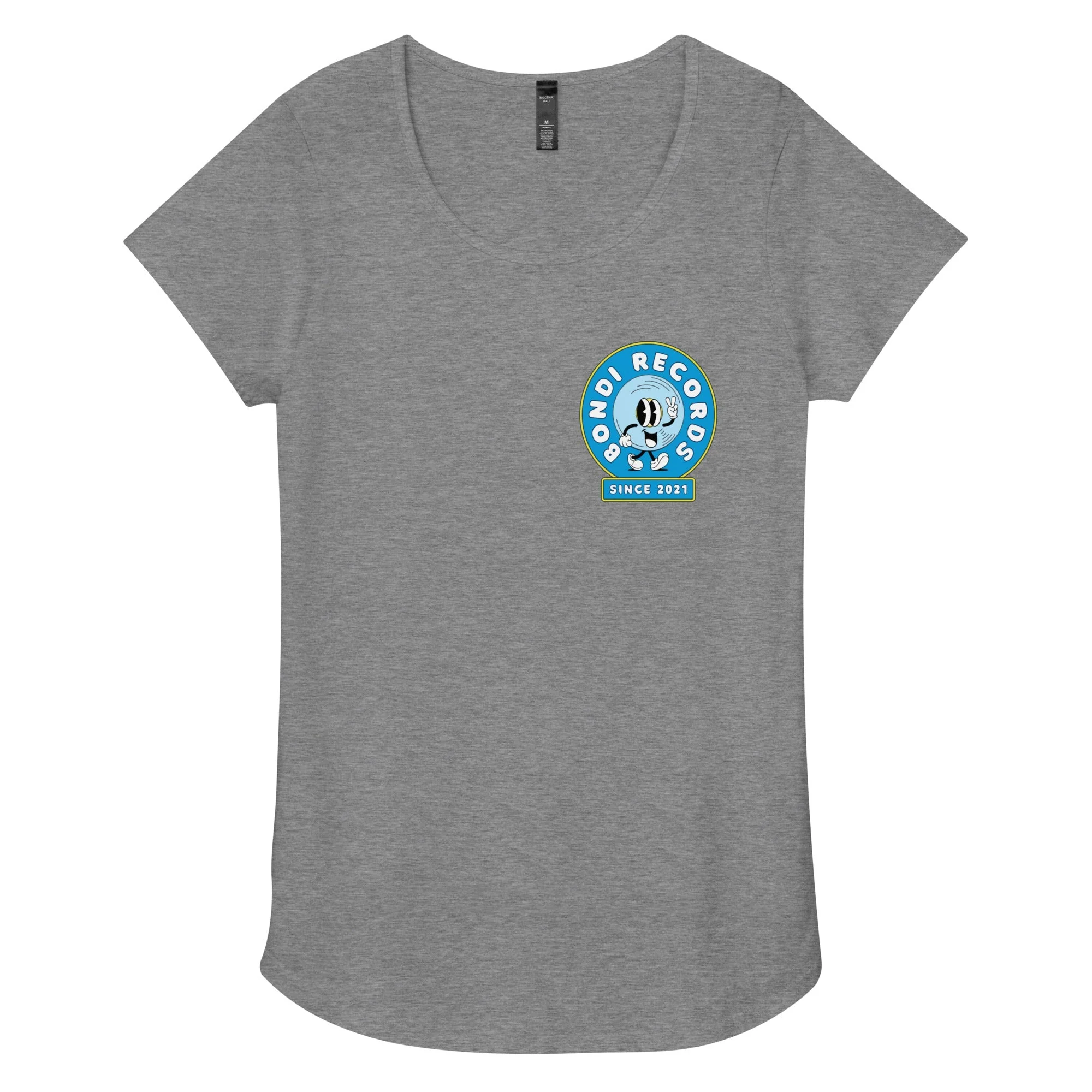 Bondi Records women’s rubberman t-shirt - light - Image 2