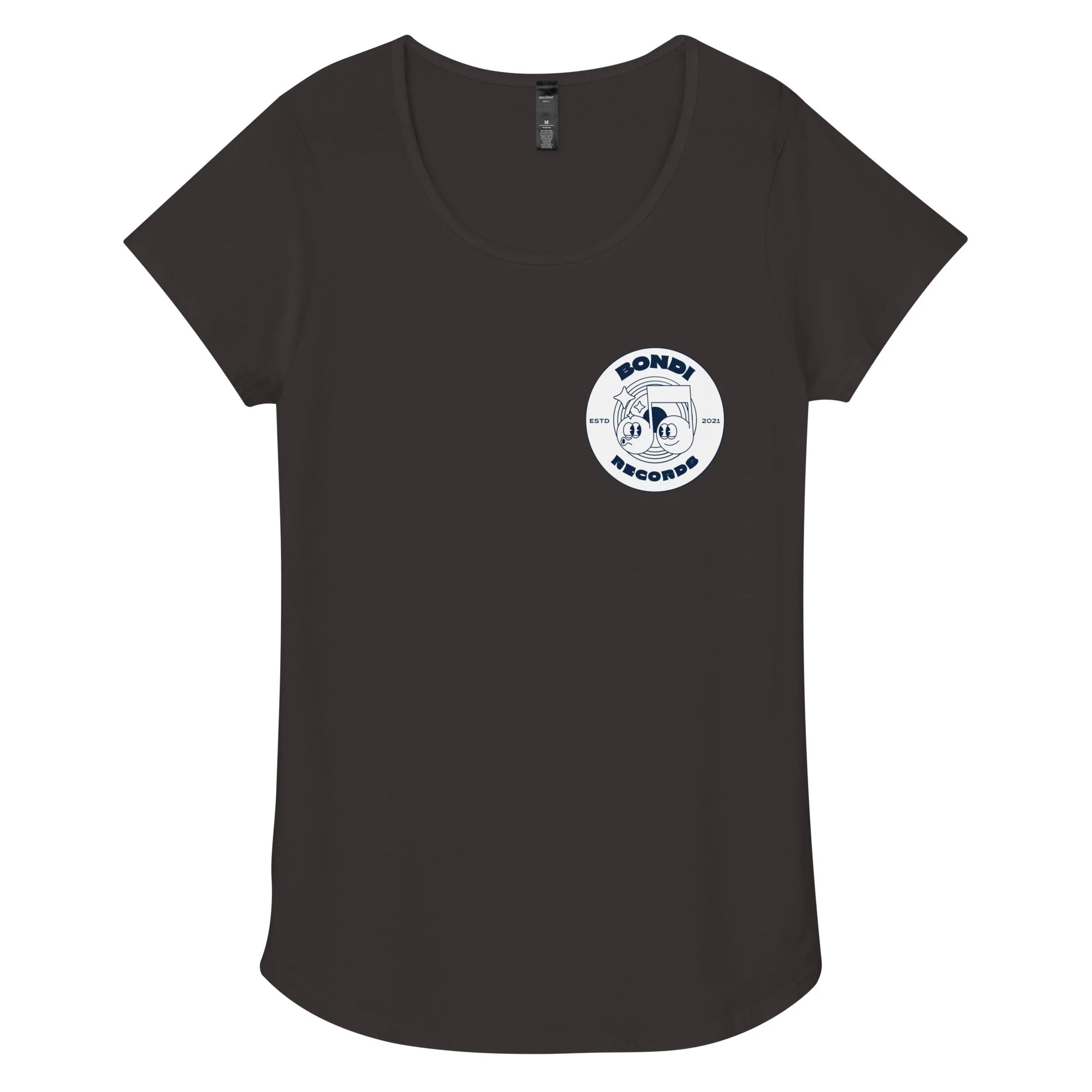 Bondi Records women's retro doodle mono t-shirt - Image 3