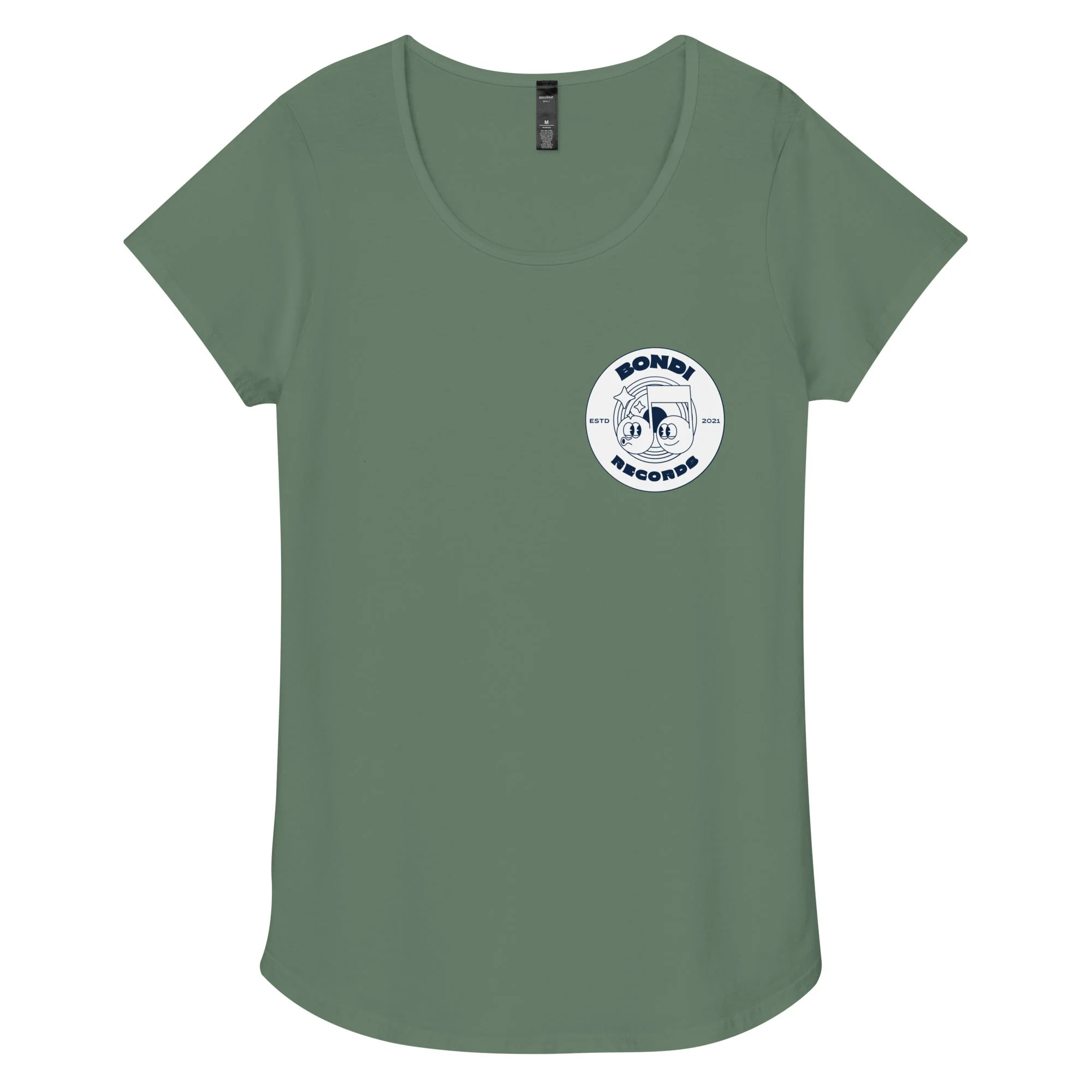 Bondi Records women's retro doodle mono t-shirt - Image 4