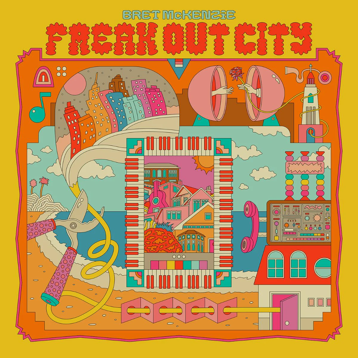 Bret McKenzie - Freak Out City - Glacial Blue Loser Vinyl LP Record - Image 2