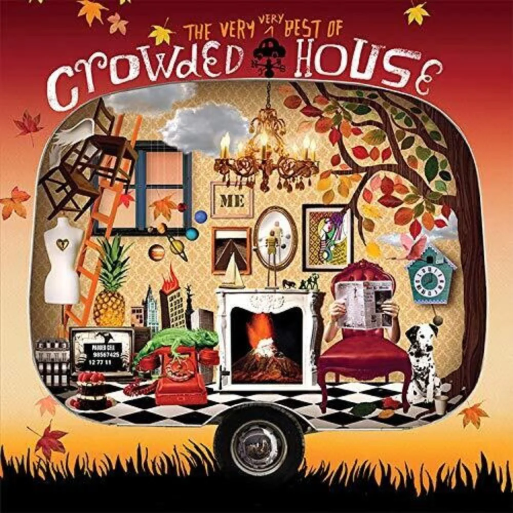 Crowded House - The Very Very Best Of Crowded House - Orange Vinyl LP Record - Image 2