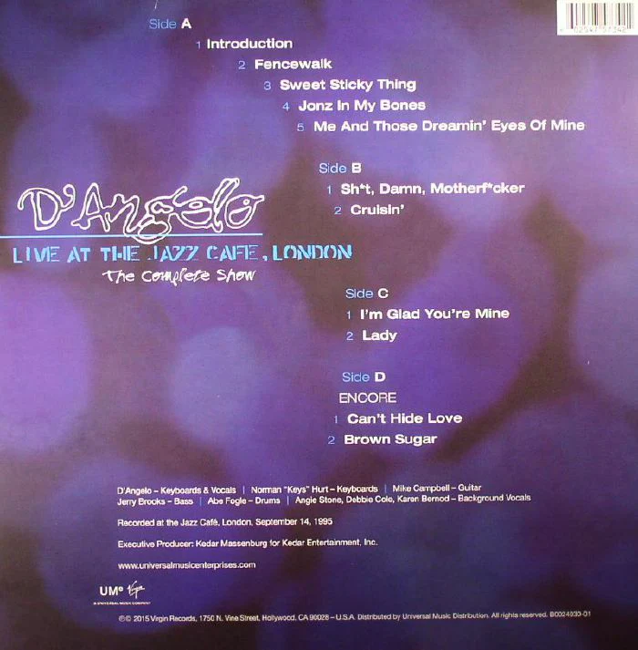 D'Angelo - Live At The Jazz Cafe London - Vinyl LP Record - Image 2