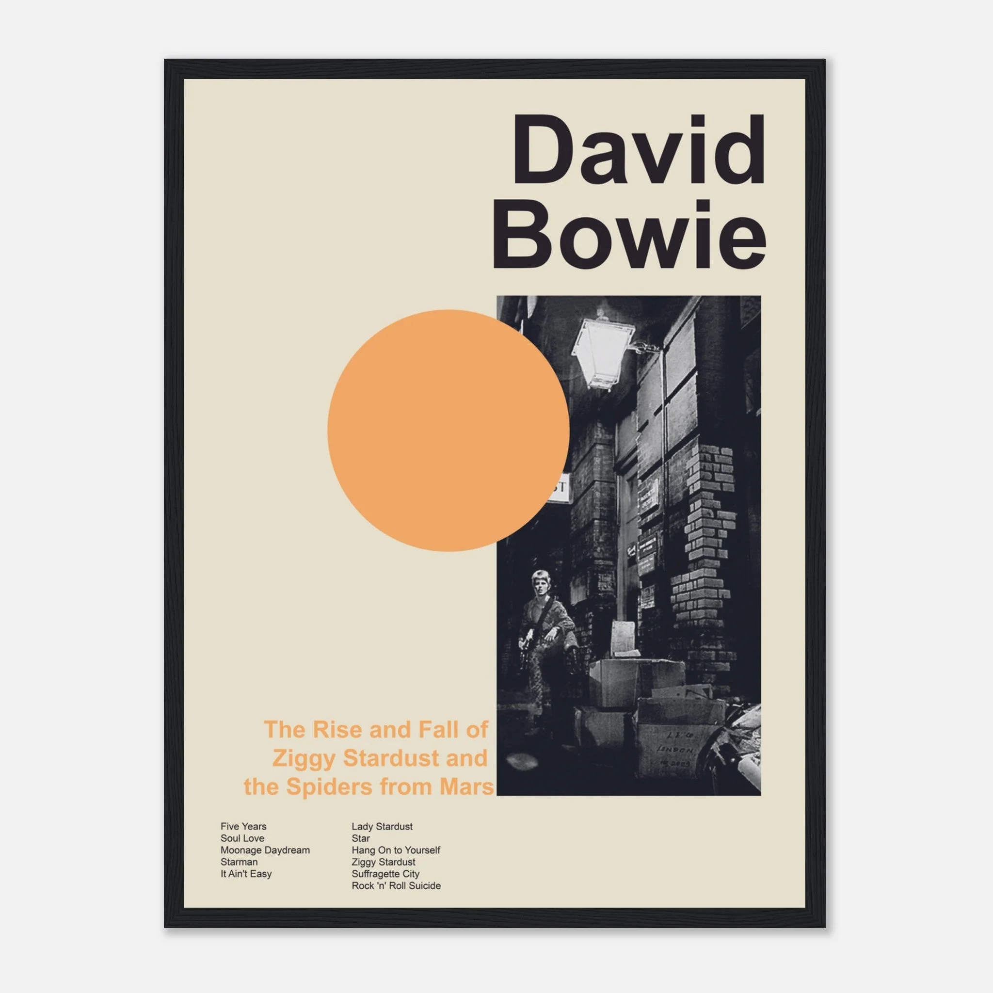 David Bowie - The Rise And Fall Of Ziggy Stardust And The Spiders From Mars - Framed Poster - Image 12