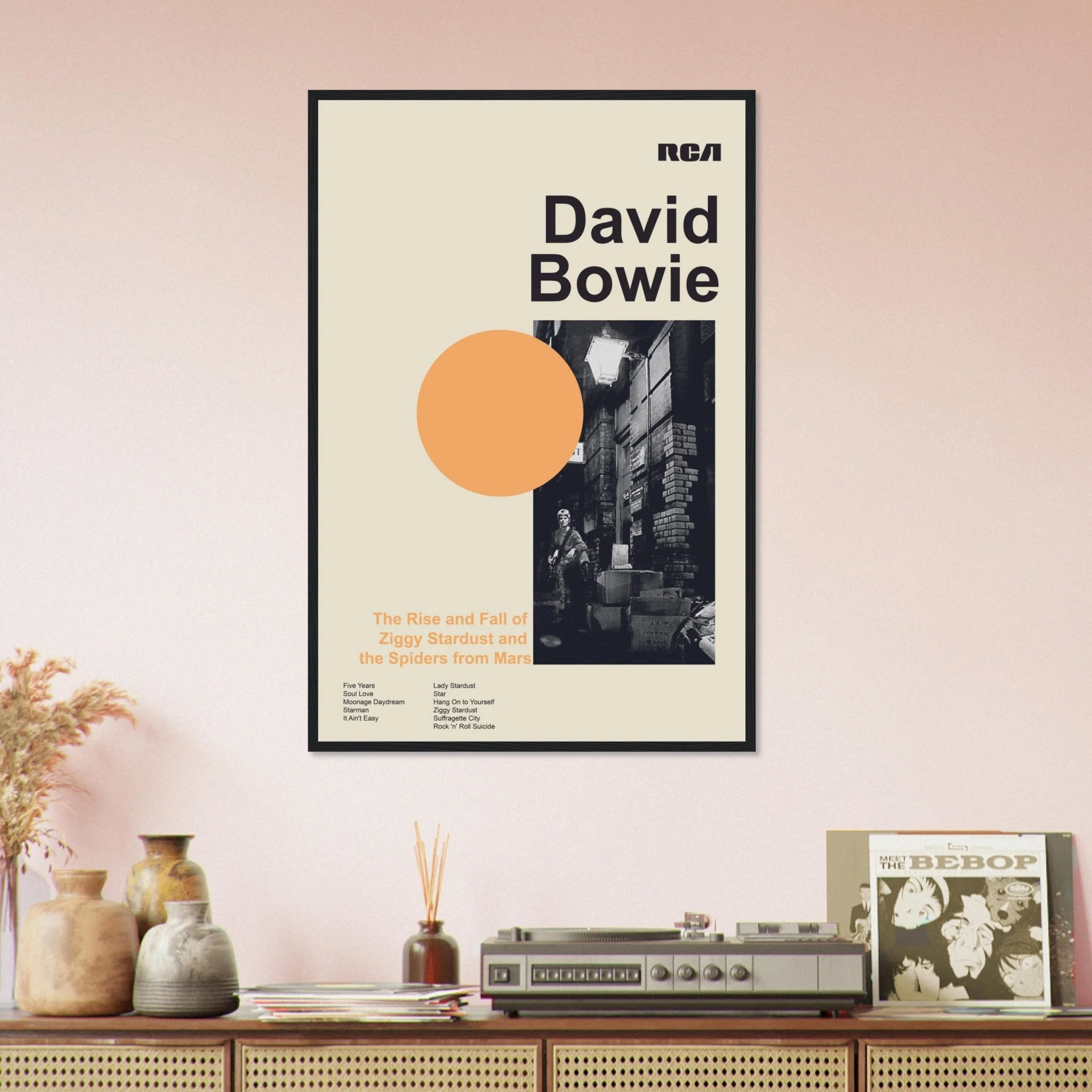 David Bowie - The Rise And Fall Of Ziggy Stardust And The Spiders From Mars - Framed Poster - Image 29
