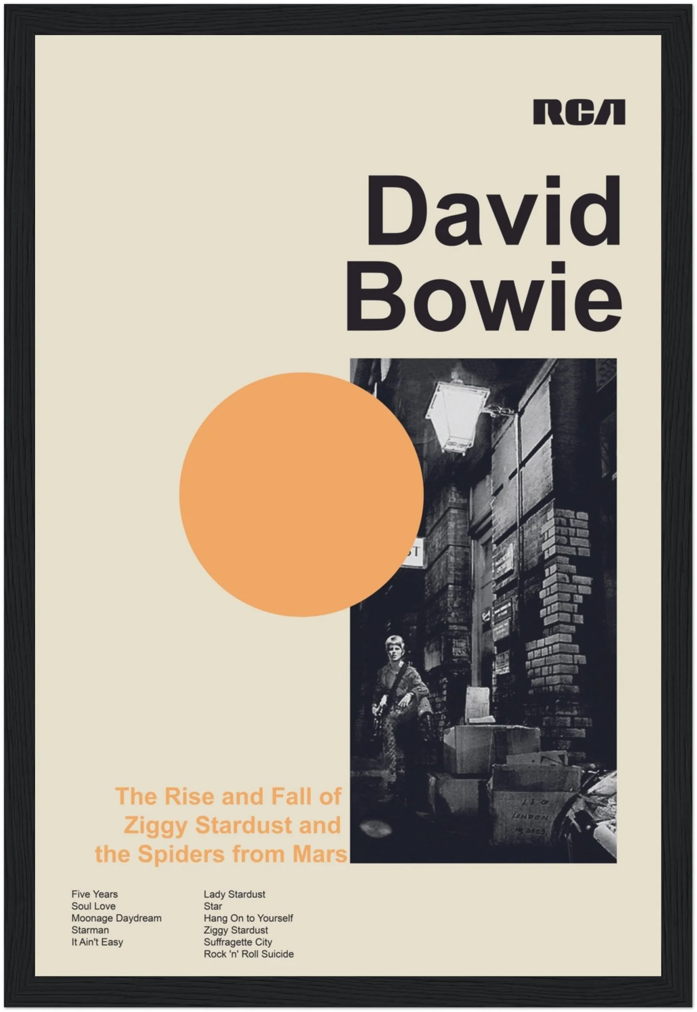 David Bowie - The Rise And Fall Of Ziggy Stardust And The Spiders From Mars - Framed Poster - Image 35