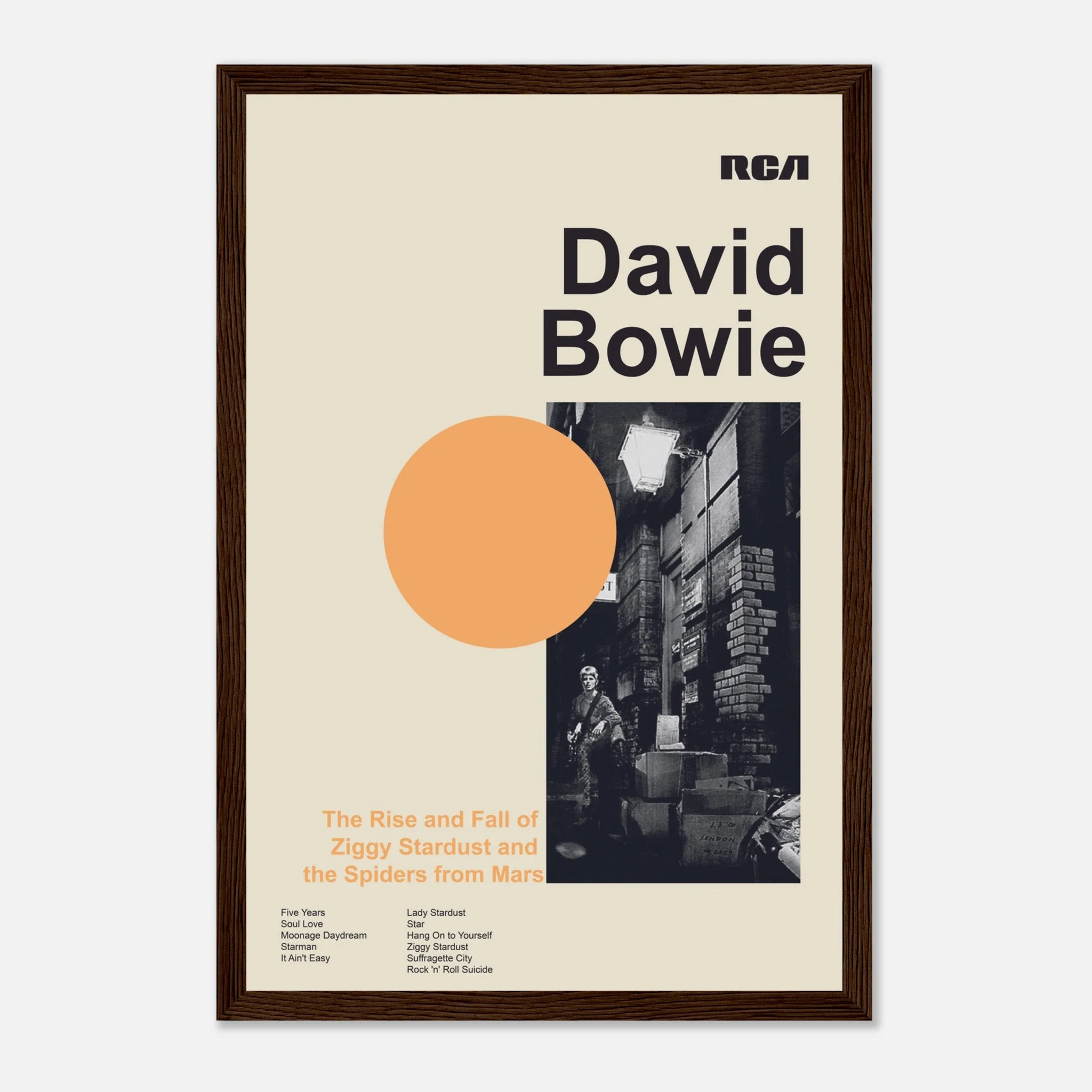 David Bowie - The Rise And Fall Of Ziggy Stardust And The Spiders From Mars - Framed Poster - Image 4