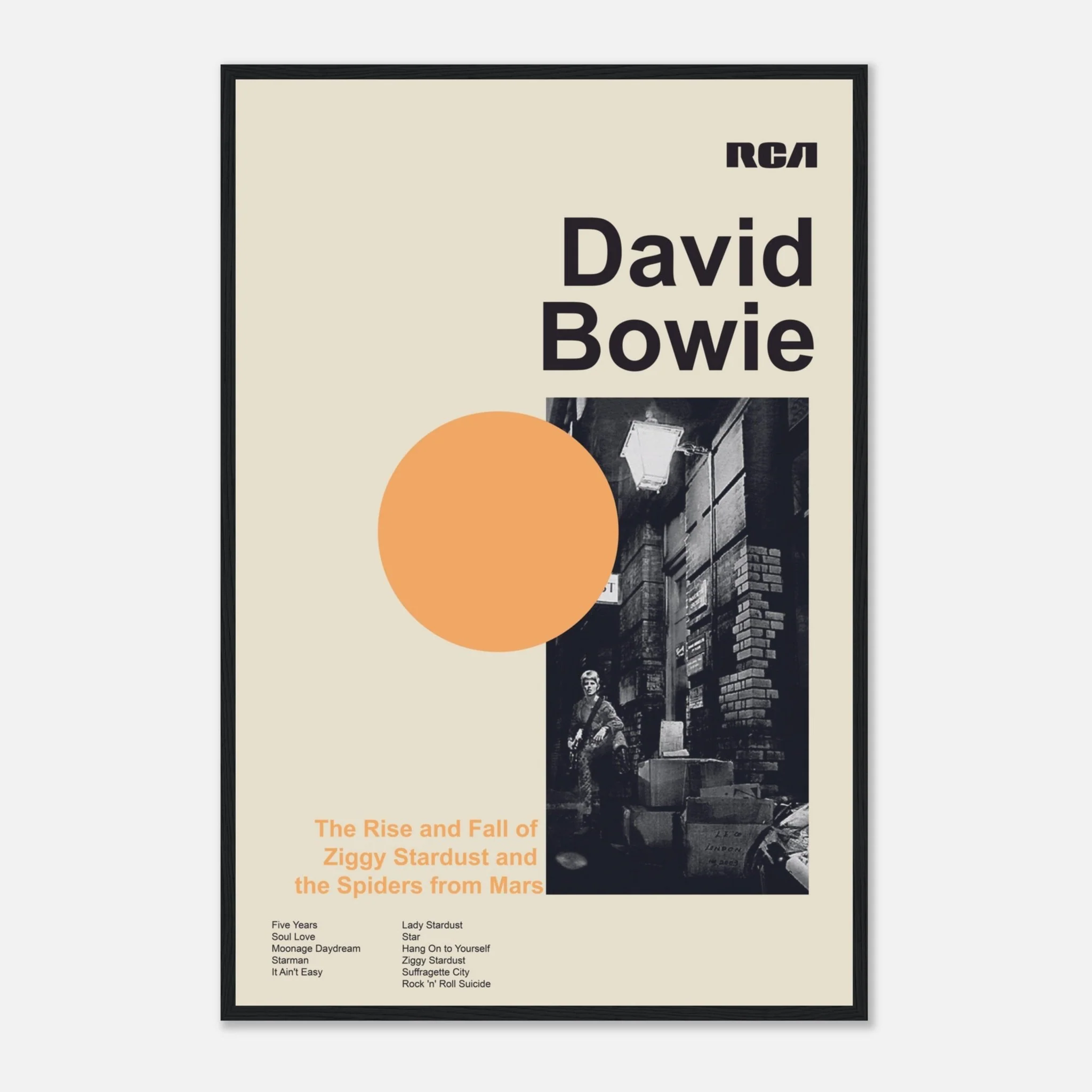 David Bowie - The Rise And Fall Of Ziggy Stardust And The Spiders From Mars - Framed Poster - Image 58