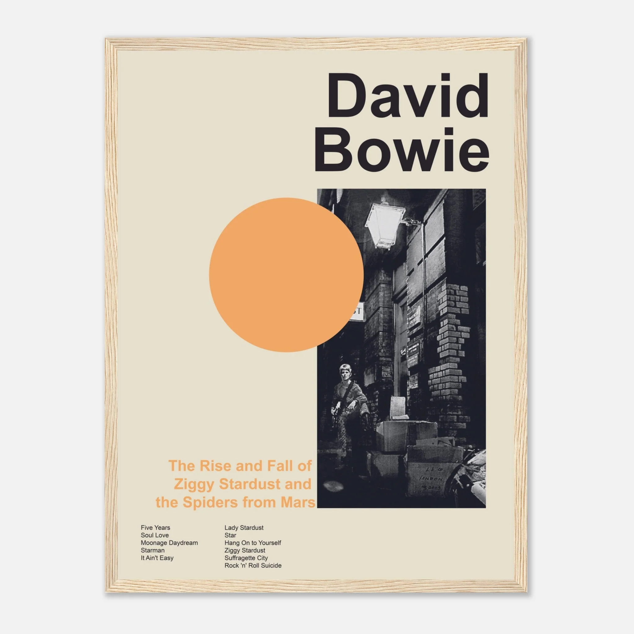 David Bowie - The Rise And Fall Of Ziggy Stardust And The Spiders From Mars - Framed Poster - Image 9