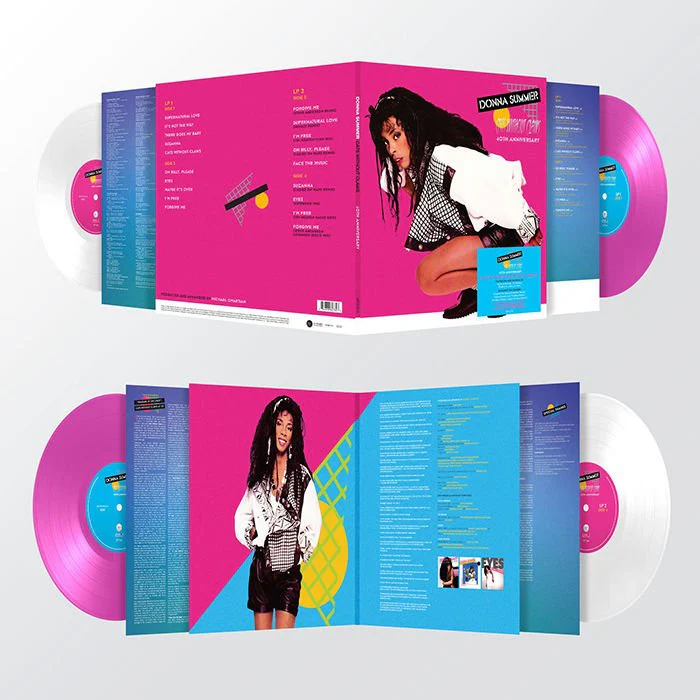 Donna Summer - Cats without Claws - Hot Pink & White Vinyl LP Record - Image 2
