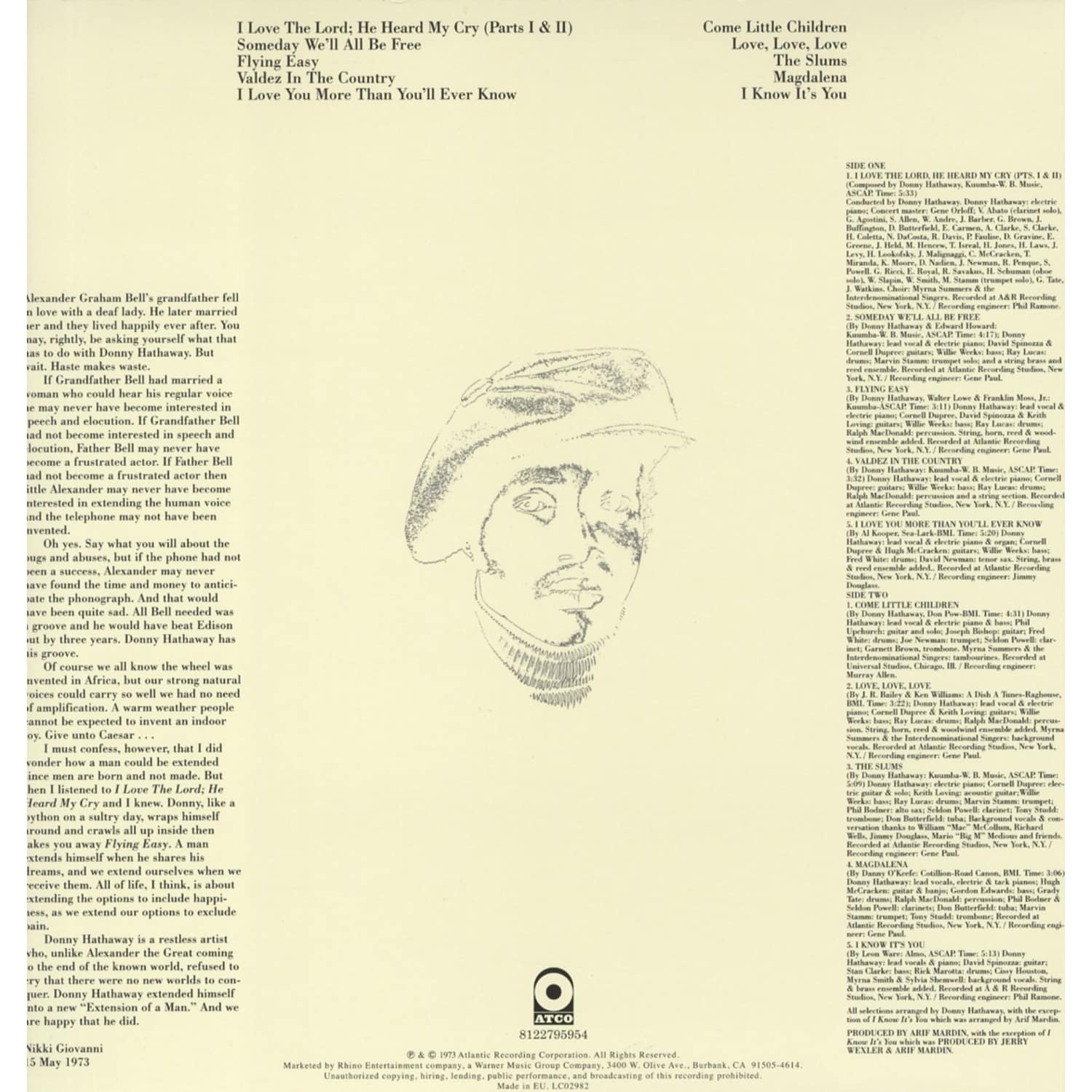 Donny Hathaway - Extension Of A Man - Vinyl LP Record - Image 3