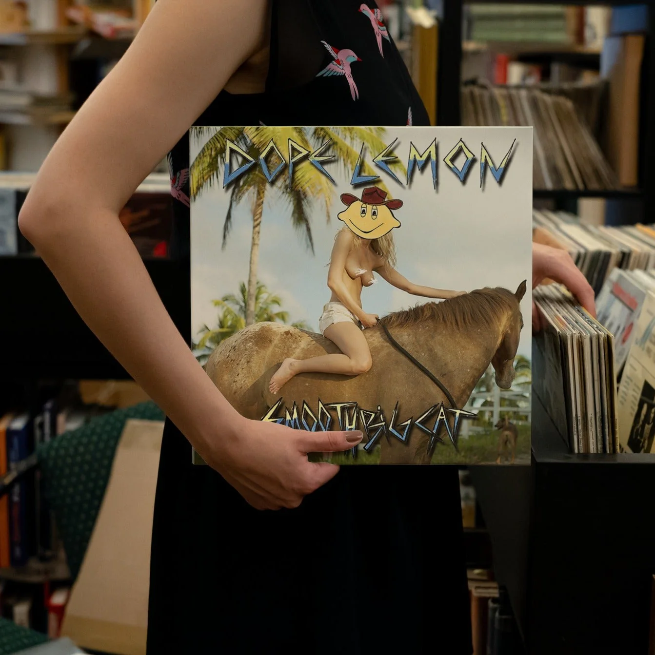 Dope Lemon - Smooth Big Cat - Blue Zoetrope Vinyl LP Record - Image 4