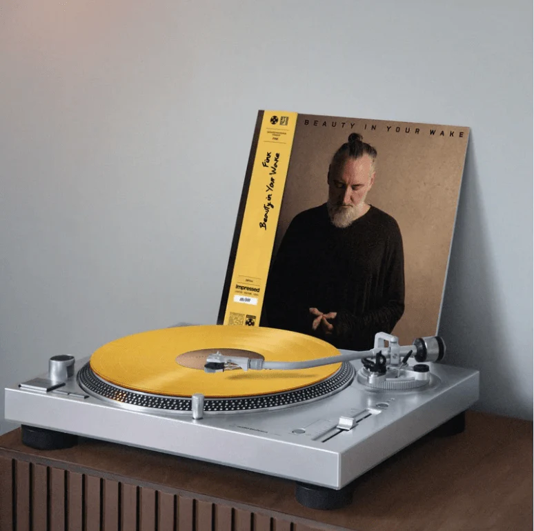 Fink - Beauty In Your Wake - Cornish Sand Yellow Vinyl LP Record - Image 3
