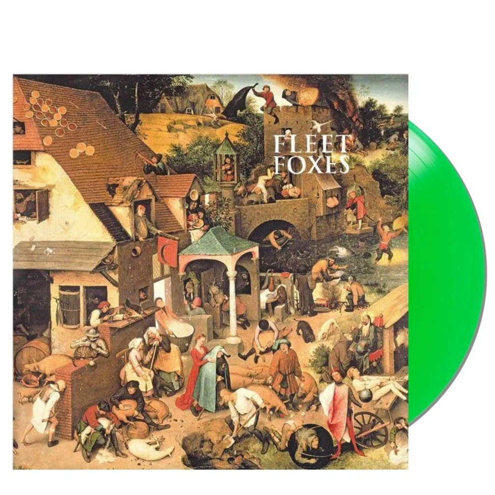 Fleet Foxes - Fleet Foxes - Clear Lime Green Vinyl LP Record - Image 2