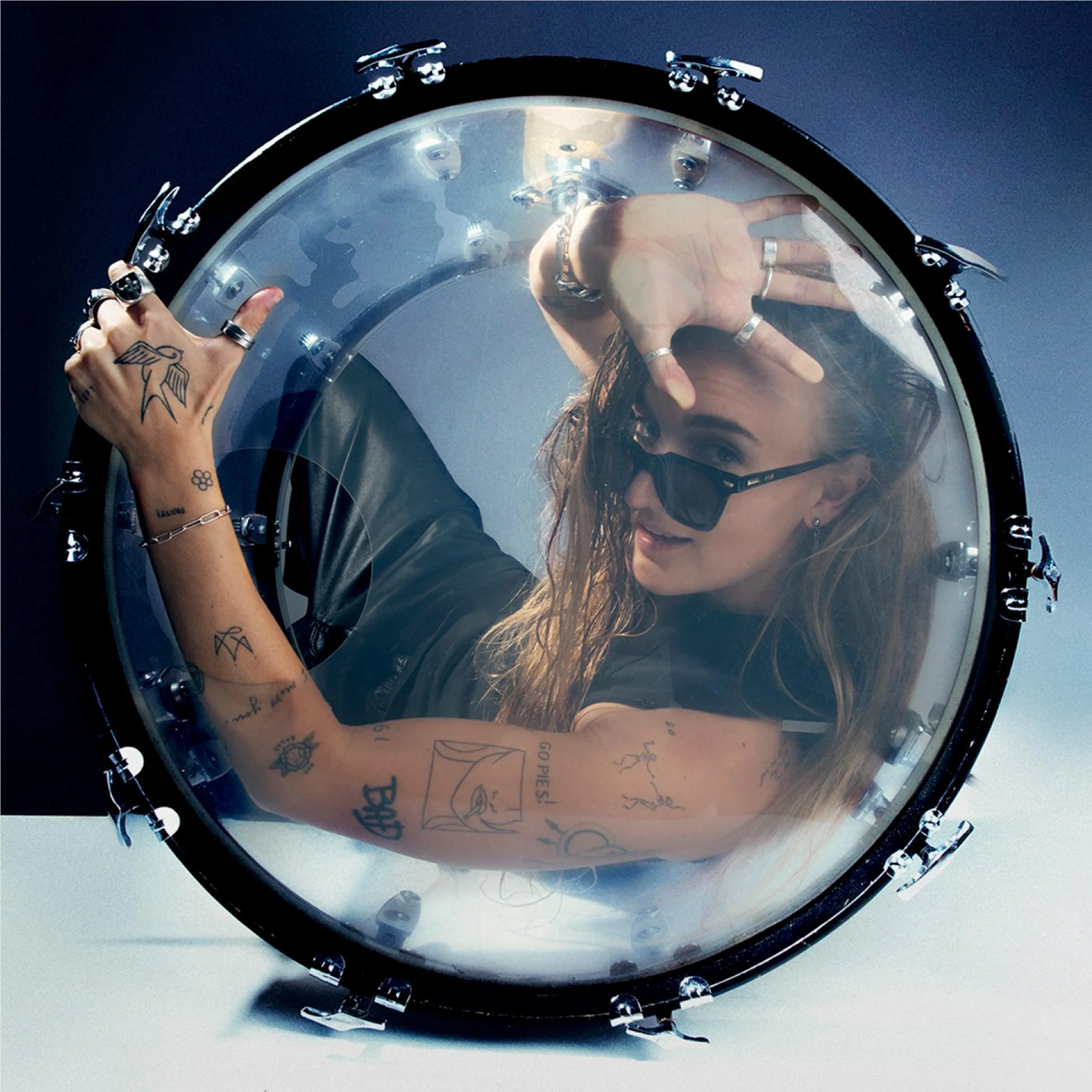G Flip - Drummer - Clear Vinyl LP Record - Image 2