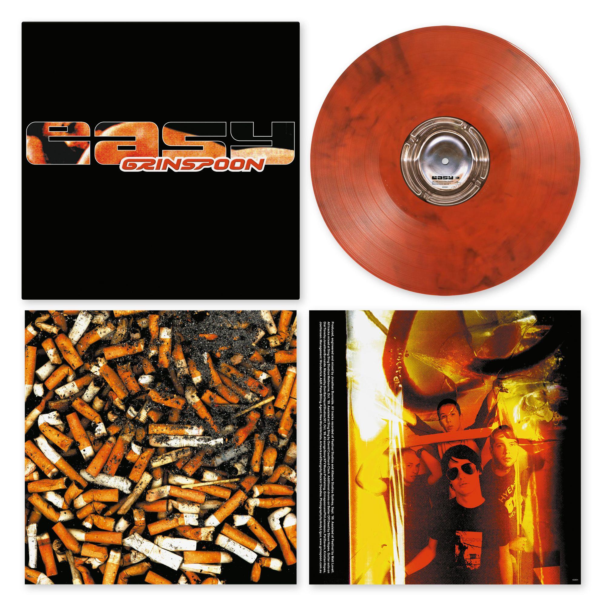 Grinspoon - Easy - Orange Marble Vinyl LP Record - Image 3