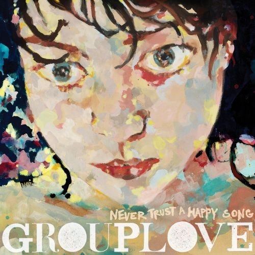 Grouplove - Never Trust A Happy Song - Green Vinyl LP Record - Image 2
